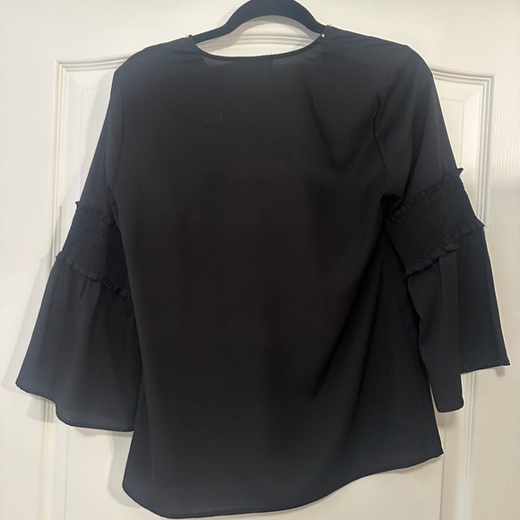 Karl Lagerfeld Black Blouse with Pearl details size small - Picture 2 of 3